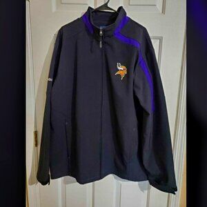 Reebok NFL Football Vikings Minnesota Onfield Men's XL Jacket Black & Purple
